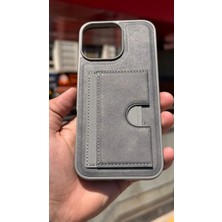 İzel Aksesuar Apple Iphone 16 Pro Max Içi Kadife Kartlıklı Stantlı Kılıf