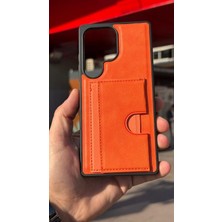 İzel Aksesuar Samsung Galaxy S25 Ultra Içi Kadife Kartlıklı Stantlı Kılıf