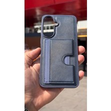 İzel Aksesuar Samsung Galaxy A57 5g Içi Kadife Kartlıklı Stantlı Kılıf