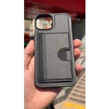 İzel Aksesuar Apple Iphone 14 Içi Kadife Kartlıklı Stantlı Kılıf