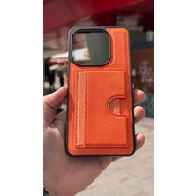 İzel Aksesuar Xiaomi Redmi Note 14 Içi Kadife Kartlıklı Stantlı Kılıf