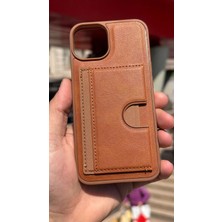 İzel Aksesuar Apple Iphone 14 Içi Kadife Kartlıklı Stantlı Kılıf