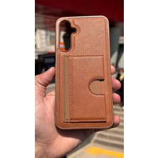 İzel Aksesuar Samsung Galaxy A16 Içi Kadife Kartlıklı Stantlı Kılıf