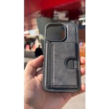 İzel Aksesuar Apple Iphone 16 Pro Içi Kadife Kartlıklı Stantlı Kılıf