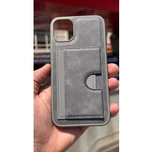 İzel Aksesuar Apple Iphone 11 Içi Kadife Kartlıklı Stantlı Kılıf