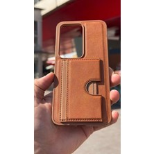 İzel Aksesuar Xiaomi Redmi 15 Içi Kadife Kartlıklı Stantlı Kılıf