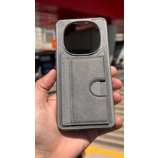 İzel Aksesuar Xiaomi Redmi Note 15 Içi Kadife Kartlıklı Stantlı Kılıf