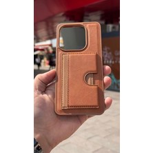 İzel Aksesuar Xiaomi Redmi Note 14 Içi Kadife Kartlıklı Stantlı Kılıf