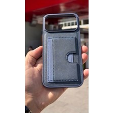 İzel Aksesuar Apple Iphone 17 Pro Max Içi Kadife Kartlıklı Stantlı Kılıf