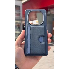 İzel Aksesuar Xiaomi Redmi Note 14 Pro 4g Içi Kadife Kartlıklı Stantlı Kılıf