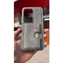 İzel Aksesuar Xiaomi Redmi 15 Içi Kadife Kartlıklı Stantlı Kılıf