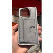 İzel Aksesuar Xiaomi Redmi Note 13 Içi Kadife Kartlıklı Stantlı Kılıf