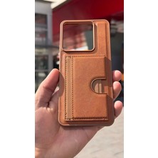 İzel Aksesuar Xiaomi Redmi Note 13 Pro 5g Içi Kadife Kartlıklı Stantlı Kılıf
