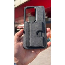 İzel Aksesuar Xiaomi Redmi 15 Içi Kadife Kartlıklı Stantlı Kılıf