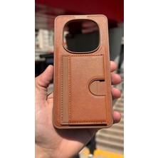 İzel Aksesuar Xiaomi Redmi Note 15 Pro 4g Içi Kadife Kartlıklı Stantlı Kılıf