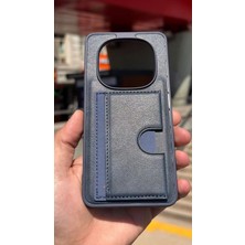 İzel Aksesuar Xiaomi Redmi Note 15 Pro 4g Içi Kadife Kartlıklı Stantlı Kılıf