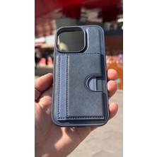 İzel Aksesuar Apple Iphone 16 Pro Içi Kadife Kartlıklı Stantlı Kılıf