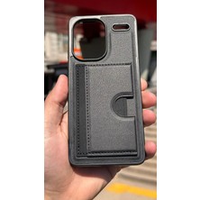 İzel Aksesuar Xiaomi Redmi Note 13 Pro Plus Içi Kadife Kartlıklı Stantlı Kılıf