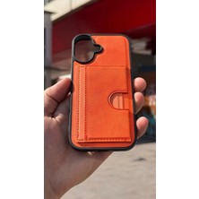 İzel Aksesuar Apple Iphone 17 Içi Kadife Kartlıklı Stantlı Kılıf