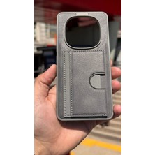 İzel Aksesuar Xiaomi Redmi Note 15 Pro 4g Içi Kadife Kartlıklı Stantlı Kılıf