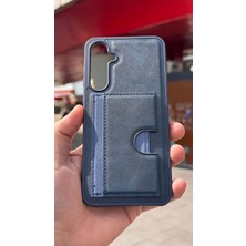 İzel Aksesuar Samsung Galaxy A35 5g Içi Kadife Kartlıklı Stantlı Kılıf