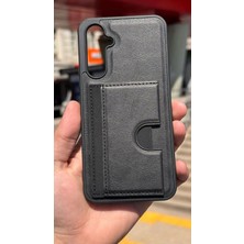 İzel Aksesuar Samsung Galaxy A54 5g Içi Kadife Kartlıklı Stantlı Kılıf