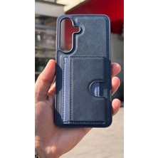 İzel Aksesuar Samsung Galaxy S25 Fe Içi Kadife Kartlıklı Stantlı Kılıf