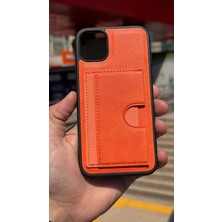 İzel Aksesuar Apple Iphone 11 Içi Kadife Kartlıklı Stantlı Kılıf
