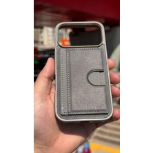 İzel Aksesuar Apple Iphone 17 Pro Içi Kadife Kartlıklı Stantlı Kılıf