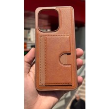 İzel Aksesuar Xiaomi Redmi Note 13 Içi Kadife Kartlıklı Stantlı Kılıf