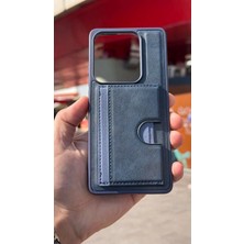 İzel Aksesuar Xiaomi Redmi Note 13 Pro 4g Içi Kadife Kartlıklı Stantlı Kılıf