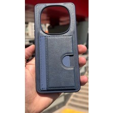 İzel Aksesuar Xiaomi Redmi Note 15 Içi Kadife Kartlıklı Stantlı Kılıf