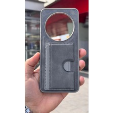 İzel Aksesuar Xiaomi Redmi 14C Içi Kadife Kartlıklı Stantlı Kılıf