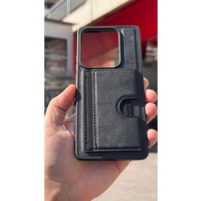 İzel Aksesuar Xiaomi Redmi Note 13 Pro 4g Içi Kadife Kartlıklı Stantlı Kılıf