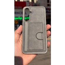 İzel Aksesuar Samsung Galaxy A55 5g Içi Kadife Kartlıklı Stantlı Kılıf