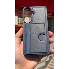 İzel Aksesuar Samsung Galaxy S26 Plus Içi Kadife Kartlıklı Stantlı Kılıf