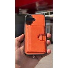 İzel Aksesuar Apple Iphone 16 Içi Kadife Kartlıklı Stantlı Kılıf
