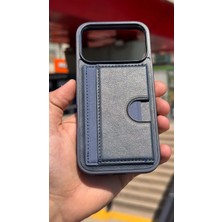 İzel Aksesuar Apple Iphone 17 Pro Içi Kadife Kartlıklı Stantlı Kılıf