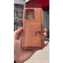 İzel Aksesuar Xiaomi Redmi 13 Içi Kadife Kartlıklı Stantlı Kılıf