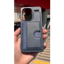 İzel Aksesuar Xiaomi Redmi Note 13 Pro Plus Içi Kadife Kartlıklı Stantlı Kılıf