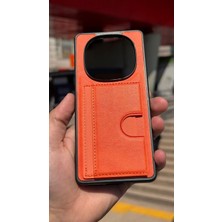 İzel Aksesuar Xiaomi Redmi Note 14 Pro 5g Içi Kadife Kartlıklı Stantlı Kılıf