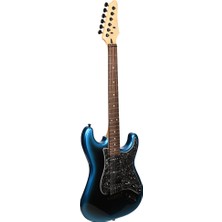 Guson Stratocaster Hss Dsp Blue Burst Elektro Gitar (Efektli Kulaklık Çıkışlı)