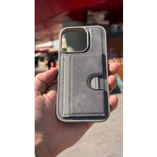 İzel Aksesuar Apple Iphone 16 Pro Içi Kadife Kartlıklı Stantlı Kılıf