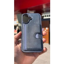 İzel Aksesuar Apple Iphone 17 Içi Kadife Kartlıklı Stantlı Kılıf