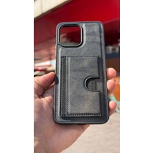 İzel Aksesuar Xiaomi Redmi 12 4g Içi Kadife Kartlıklı Stantlı Kılıf