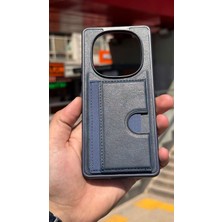 İzel Aksesuar Xiaomi Redmi Note 14 Pro 5g Içi Kadife Kartlıklı Stantlı Kılıf