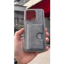 İzel Aksesuar Xiaomi Redmi 13 Içi Kadife Kartlıklı Stantlı Kılıf