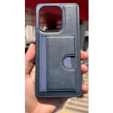 İzel Aksesuar Xiaomi Redmi Note 13 Içi Kadife Kartlıklı Stantlı Kılıf