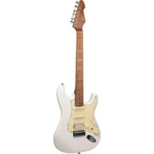 Peavey Raptor Lightning Bolt St Hss Stratocaster Elektro Gitar Olympic White
