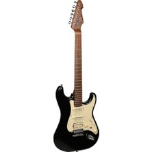 Peavey Raptor Lightning Bolt St Hss Stratocaster Elektro Gitar Black